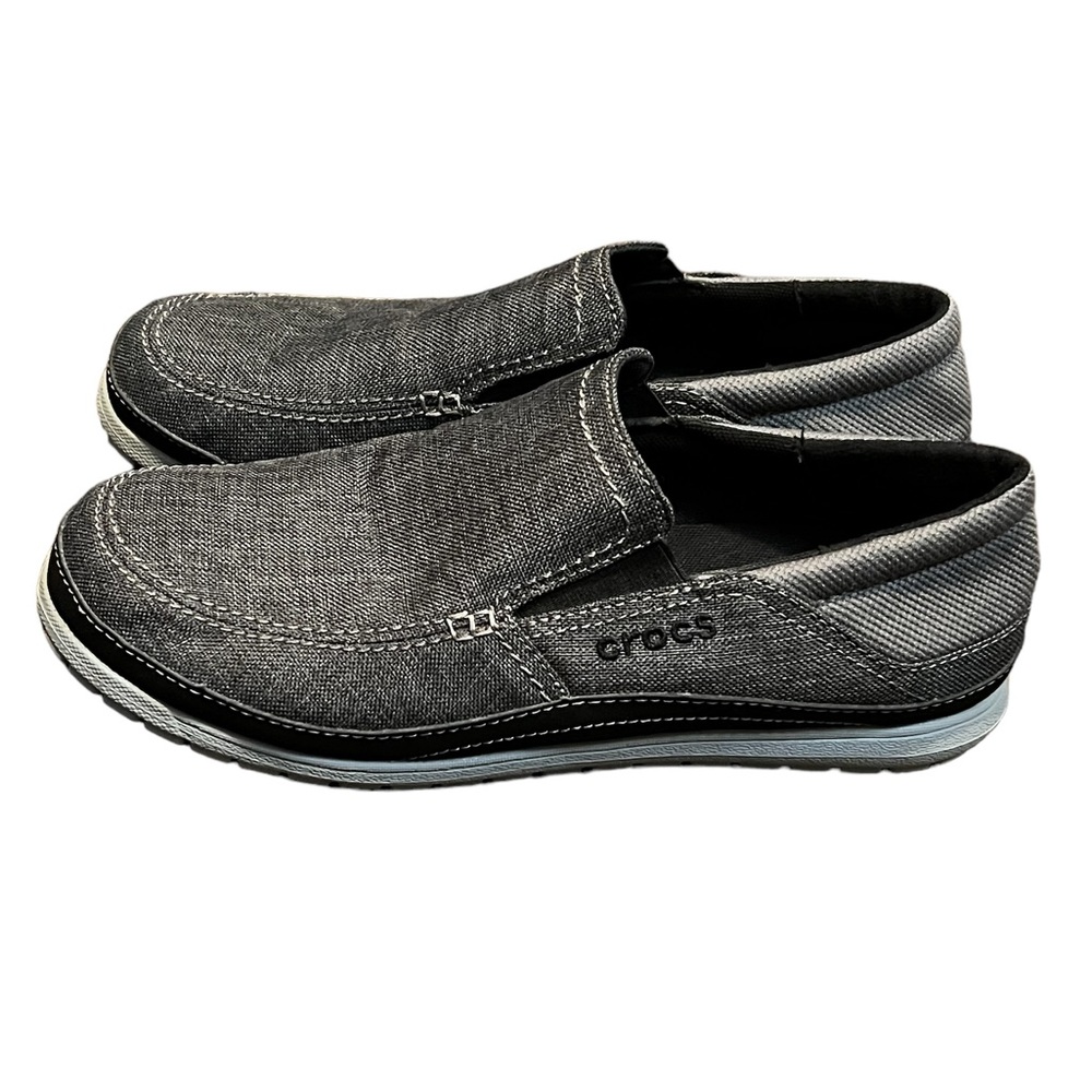 Crocs Mens Santa Cruz Playa slip on shoes size 10 Dual Comfort Great Condition - Picture 2 of 5